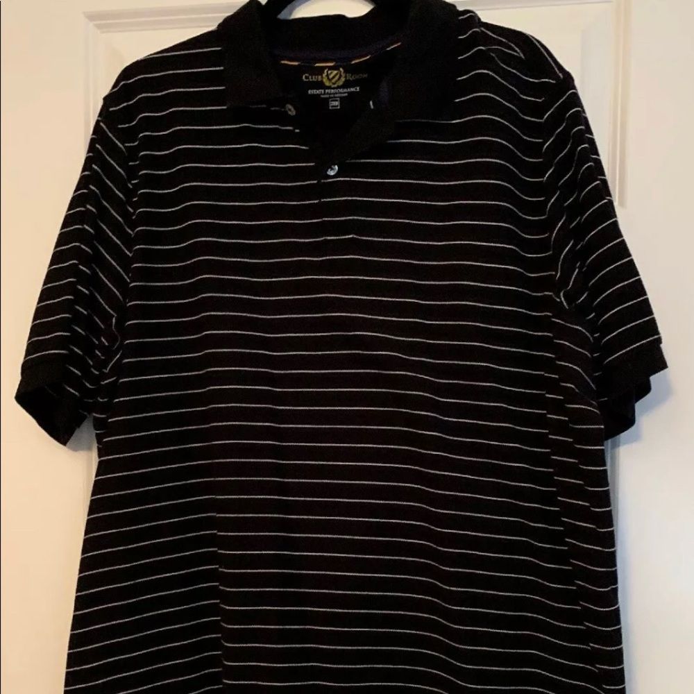 Club Room Estate Performance Mens Striped Polo 2xb